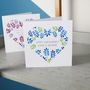 Personalised Engagement Floral Heart Card, thumbnail 9 of 9