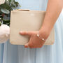 Bridesmaid Personalised Leather Clutch Bag, thumbnail 1 of 5