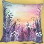 Wild Meadow Velvet Cushions, thumbnail 5 of 5