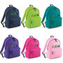 Rainbow Name Personalised Back Pack, thumbnail 1 of 8