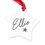 Personalised Christmas Star Decoration, thumbnail 4 of 5