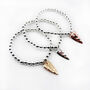 Hammered Elongated Love Heart Ball Bracelet, thumbnail 1 of 5