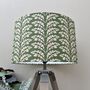 Woodcote Forest Green Botanical Drum Lampshades, thumbnail 3 of 8