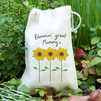 Sunflowers Mother's Day Gift Bag With Sunflower Seeds, 2 of 2