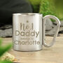 Personalised Number One Daddy Stainless Steel Mug, thumbnail 4 of 4