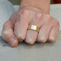Comfort Fit Wedding Band In Yellow Gold, thumbnail 3 of 6