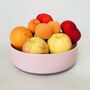 Antique Painted Pink Wooden Fruit Bowl ~ Six, thumbnail 1 of 11