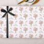 Three Sheets Of April Birth Month Birthday Wrapping Paper, thumbnail 1 of 2