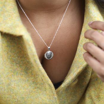 Sterling Silver Round Locket, 2 of 9