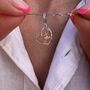 925 Silver Ballerina Necklace Personalised Christmas Gift, thumbnail 4 of 9