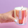 Gaea Cbd Infused Candle With 100mg Of Cbd Oil In An Irridescent Glass Jar And Gift Box, thumbnail 4 of 4