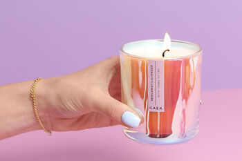 Gaea Cbd Infused Candle With 100mg Of Cbd Oil In An Irridescent Glass Jar And Gift Box, 4 of 4