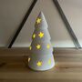 Ceramic LED Medium Christmas Tree With Stars Decoration, thumbnail 2 of 3