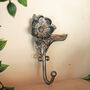 Pewter Grey Flower Hook, thumbnail 2 of 4