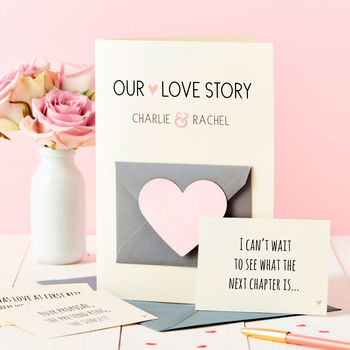 'Our Love Story' Secret Messages Card, 2 of 5