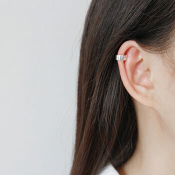 Sterling Silver Hoop Effect Ear Cuff, 2 of 6