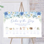 Wedding Illustrated Order Of The Day Sign, thumbnail 1 of 8