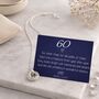 60th Birthday Sterling Silver Six Ring Pendant Necklace, thumbnail 1 of 6