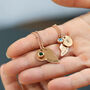 Bff Engraved Birth Stone Necklaces Duo, thumbnail 1 of 9