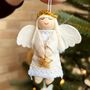 Felt Angel With Halo, thumbnail 1 of 3