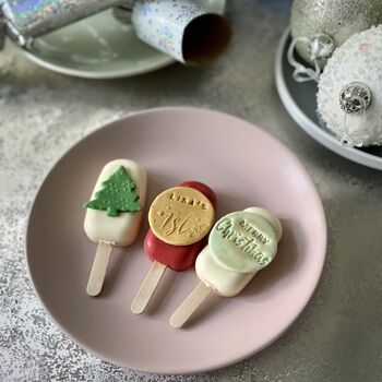 Personalised Christmas Trio Of Cakesicles, 11 of 12