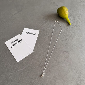 Small Victory Sterling Silver Necklace, 4 of 12