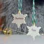Personalised Christmas Hanging Snowflake, thumbnail 1 of 4