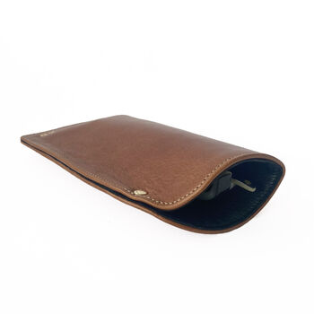 Personalised Tan Leather Glasses Case, 4 of 8
