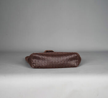 Hand Woven Genuine Leather Shopping Bag, 11 of 12