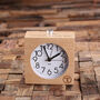 Personalised Wood Quartz Alarm Clock With Engraving, thumbnail 1 of 3
