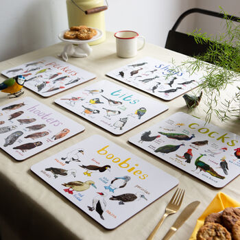Boxed Set Of Six Playful Place Mats, 2 of 9