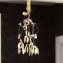 Gold Mistletoe Christmas Ornament, thumbnail 1 of 4