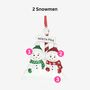 North Pole Christmas Tree Decoration With Personalised Name, thumbnail 2 of 4