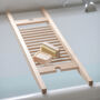 Bath Tray With Wine Glass Holders, thumbnail 1 of 2