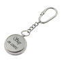 Personalised Silver Colour Compass Keyring, thumbnail 7 of 12