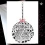Mummy's First Christmas Daughter Bauble Card, thumbnail 2 of 2