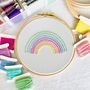 Rainbow Embroidery Hoop Kit, thumbnail 2 of 4