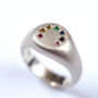 Rainbow Ring Handmade Silver And Gems, thumbnail 3 of 12