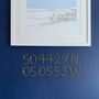 Personalised Coordinates Wire Sign, thumbnail 1 of 8