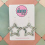 Sparkly Large Star Glitter Resin Statement Earrings, thumbnail 1 of 8