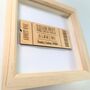 Taylor Swift Eras Tour Personalised Concert Ticket Box Frame Swifties, thumbnail 10 of 12