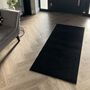 Washable Runner Doormat In Black, thumbnail 1 of 4