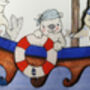 Personalised Boat At Sea Picture For Boy's Bedroom, thumbnail 7 of 12