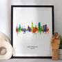Portsmouth Skyline Portrait Print And Box Canvas, thumbnail 1 of 5