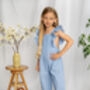 Chambray Florence Dungarees With Monogramming, thumbnail 1 of 3