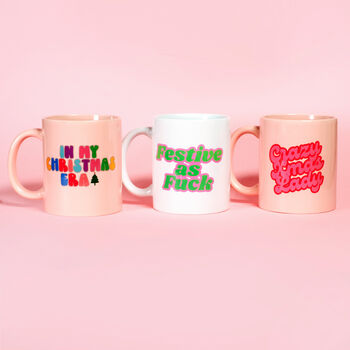 Crazy Xmas Lady Christmas Mug Secret Santa Gift, 2 of 2