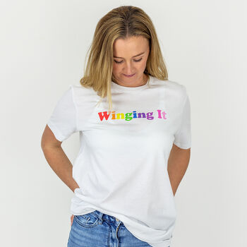 'Winging It' Organic Cotton T Shirt, 3 of 4