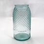 Recycled Glass Vase | 28cm 'Diamond' | Five Colours, thumbnail 2 of 4
