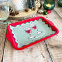 Elegant Christmas Small Serving Drinks And Canape Tray, thumbnail 1 of 9