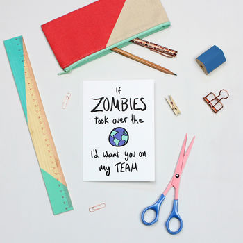 If Zombies Attacked Greetings Card, 3 of 3